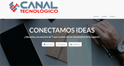 Desktop Screenshot of canaltecnologico.com.co