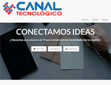 Tablet Screenshot of canaltecnologico.com.co
